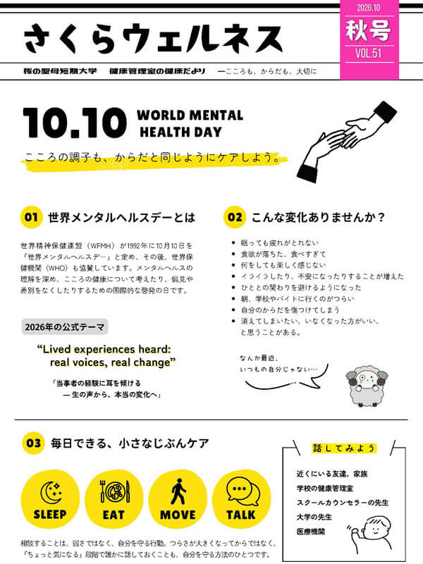 健康管理室「さくらウェルネス」第51号